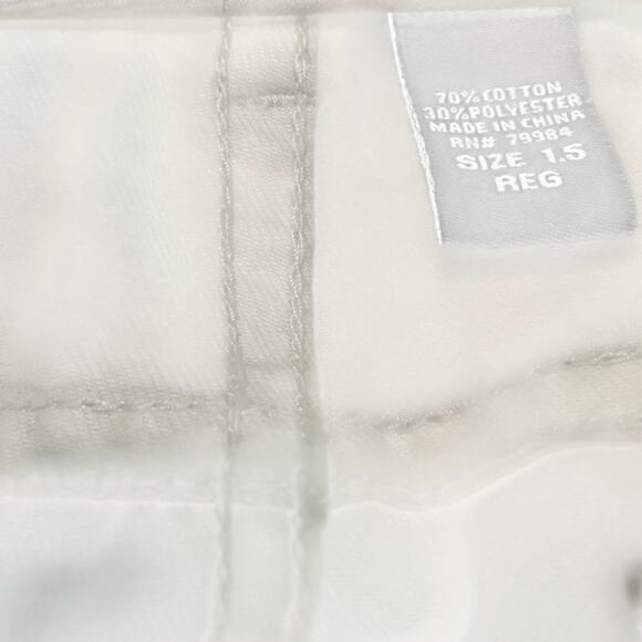 Chico’s Platinum Denim Off‑White Straight Leg Jeans Sz 1.5 (US 10) EUC - Picture 7 of 7